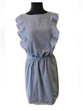 City Streets Sky Blue Ruffle Mini Dress